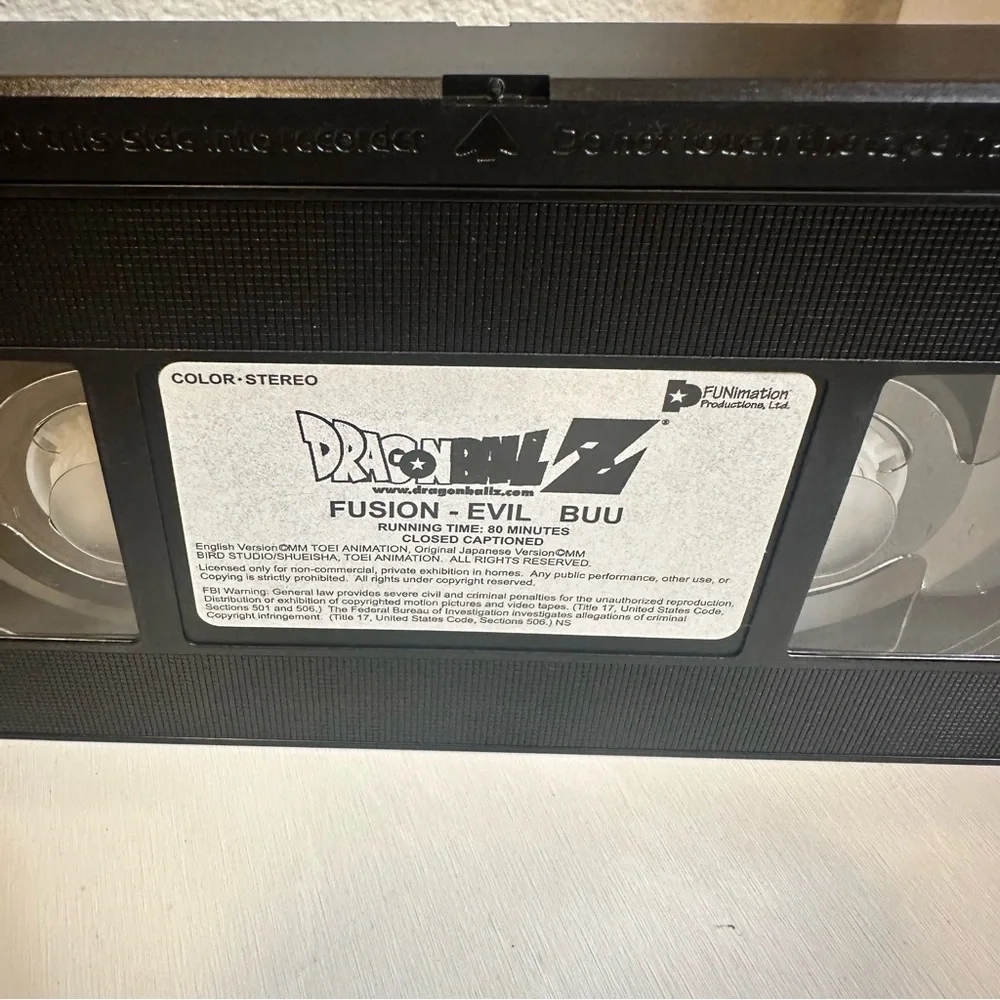 Dragon Ball Z Fusion Evil Buu VHS